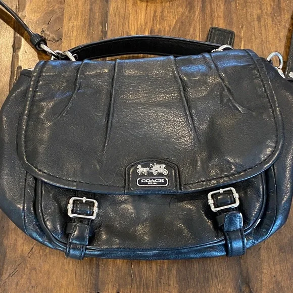 Coach Black Leather Crossbody Bag - Picture 2 of 6